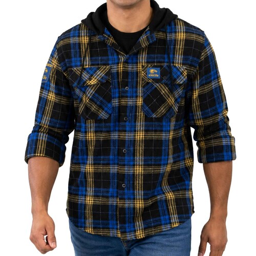 West Coast Eagles Highland Hooded Flannel Shirt 