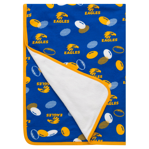 West Coast Eagles Fleece Baby Blanket