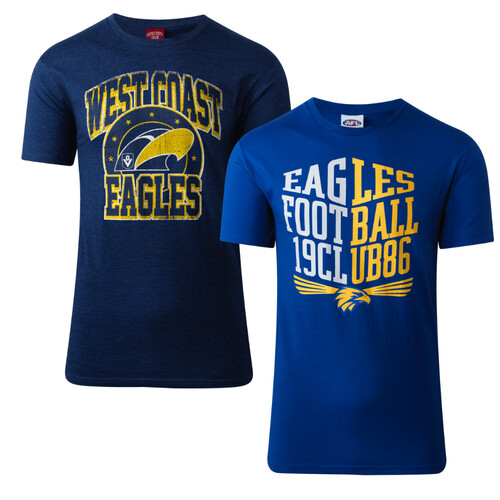 West Coast Eagles Mens TShirts 2 Pack
