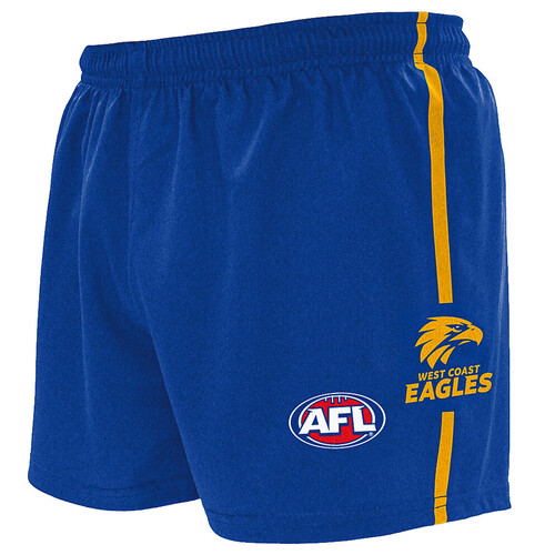 West Coast Eagles Youths Logo Footy Shorts