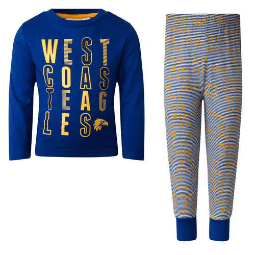 West Coast Eagles Toddlers Supporter PJ Set