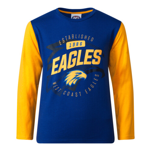 West Coast Eagles Youths Long Sleeve T-Shirt