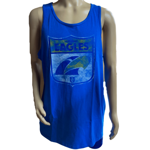 West Coast Eagles Mens Retro Logo Singlet