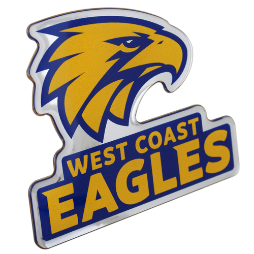 West Coast Eagles Lensed Chrome Supporter Logo