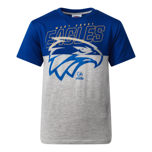 West Coast Eagles Youths Split Logo Tee