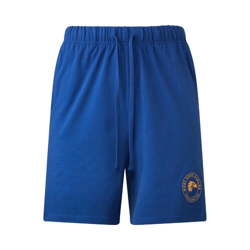 West Coast Eagles Mens Cotton Logo Shorts