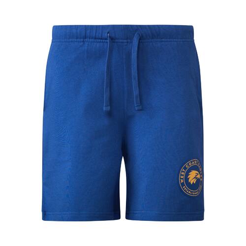 West Coast Eagles Youths Cotton Logo Shorts