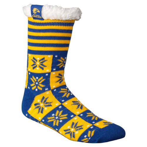 West Coast Eagles Sherpa Fleece Socks