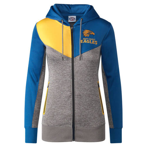 West Coast Eagles Womens Premium Zipped Hood