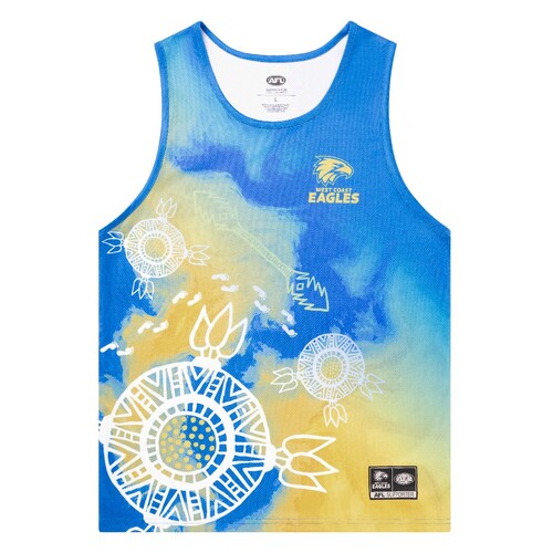 West Coast Eagles Indigenous Mens Training Singlet
