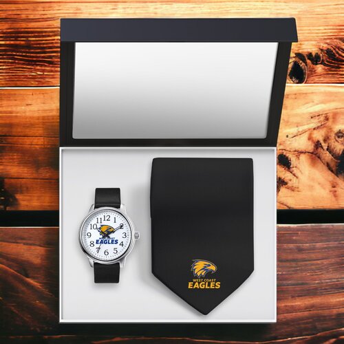 West Coast Eagles Watch and Tie Gift Set