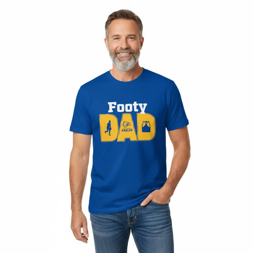 West Coast Eagles Mens Footy Dad Tee - Members Only