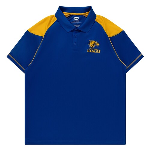 West Coast Eagles Mens Performance Polo