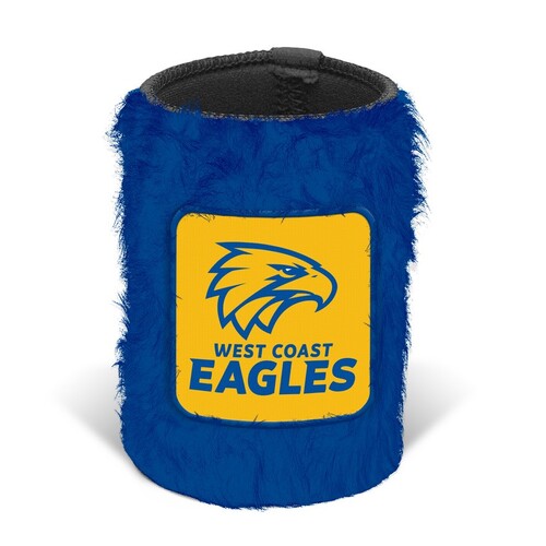 West Coast Eagles Fluffy Stubby Holder