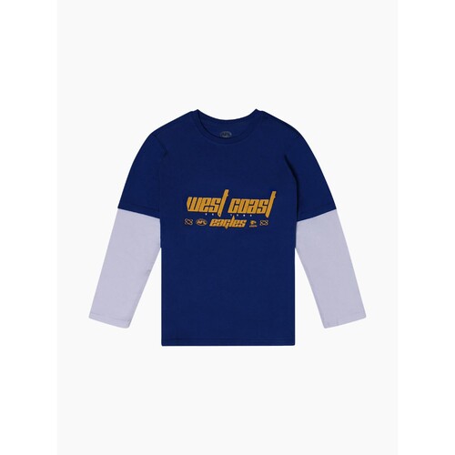 West Coast Eagles Kids Graphic Long Sleeve Tee 