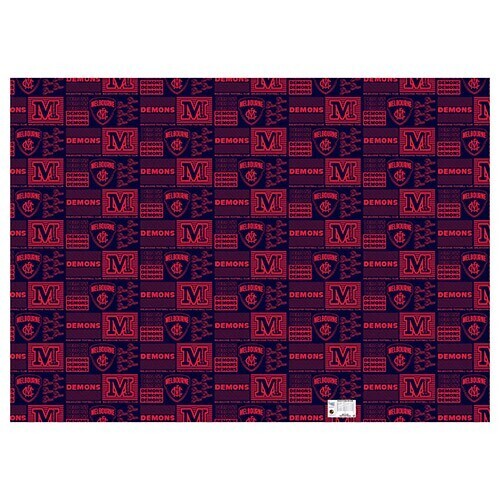 Melbourne Demons AFL Wrapping Paper