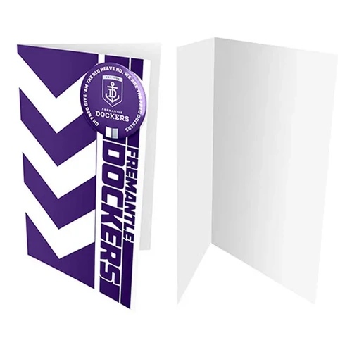 Fremantle Dockers Guernsey Badge Greeting Card